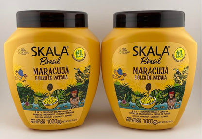 SKALA Maracuja Passion Fruit – Vegan, Cruelty-Free Curl Moisturizer (2x1000g)