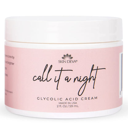 Skin Deva Glycolic Acid Night Cream – Brightens, Even Tone, Reduces Pores