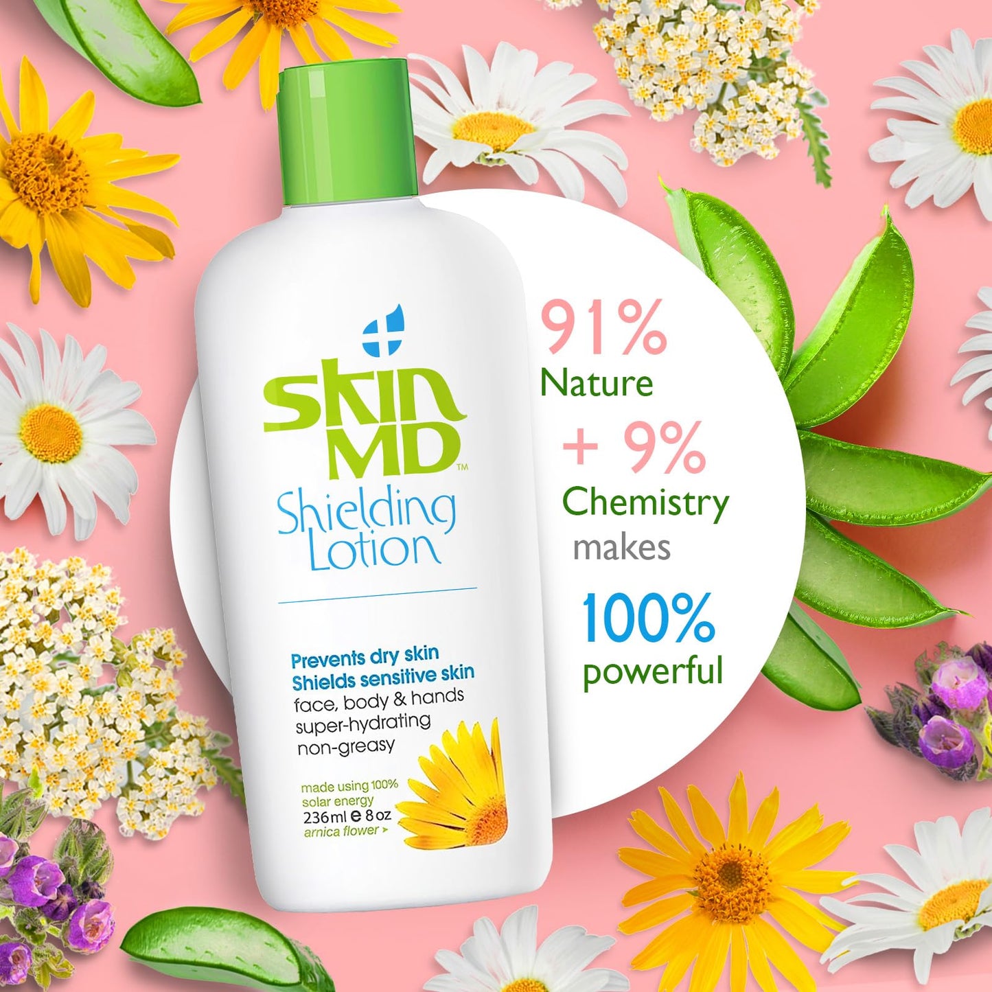 Skin MD Shielding for Face & Body | Hypoallergenic Moisturizer (8 oz)