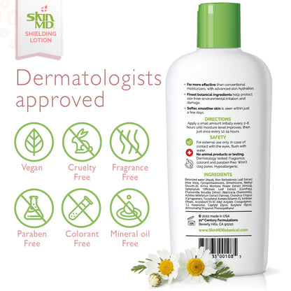 Skin MD Shielding for Face & Body | Hypoallergenic Moisturizer (8 oz)