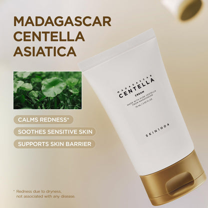 SKIN1004 Madagascar Centella Cream – Daily Moisturizer with Centella Asiatica, 75ml