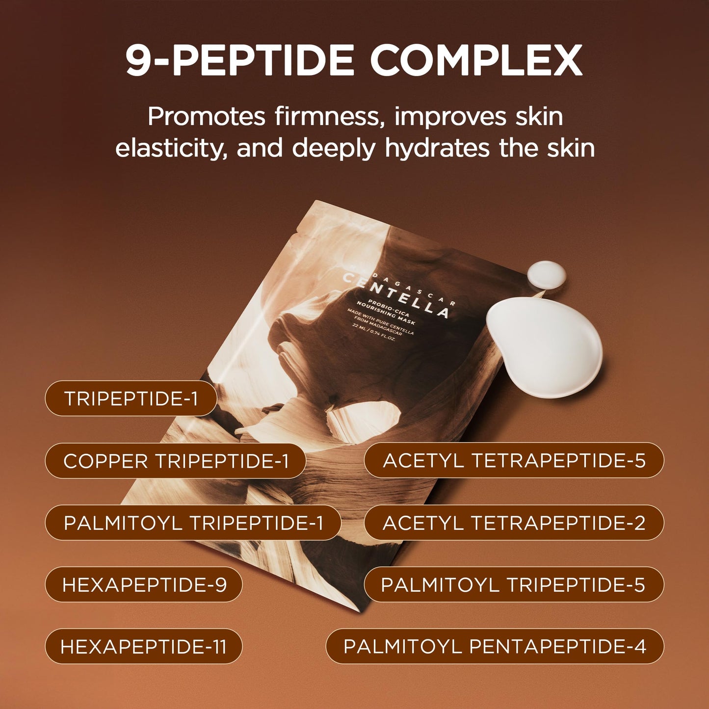 SKIN1004 Probio-Cica Nourishing Mask 23ml (5ea) | Fermented Centella, Ceramides & 9-Peptide Complex