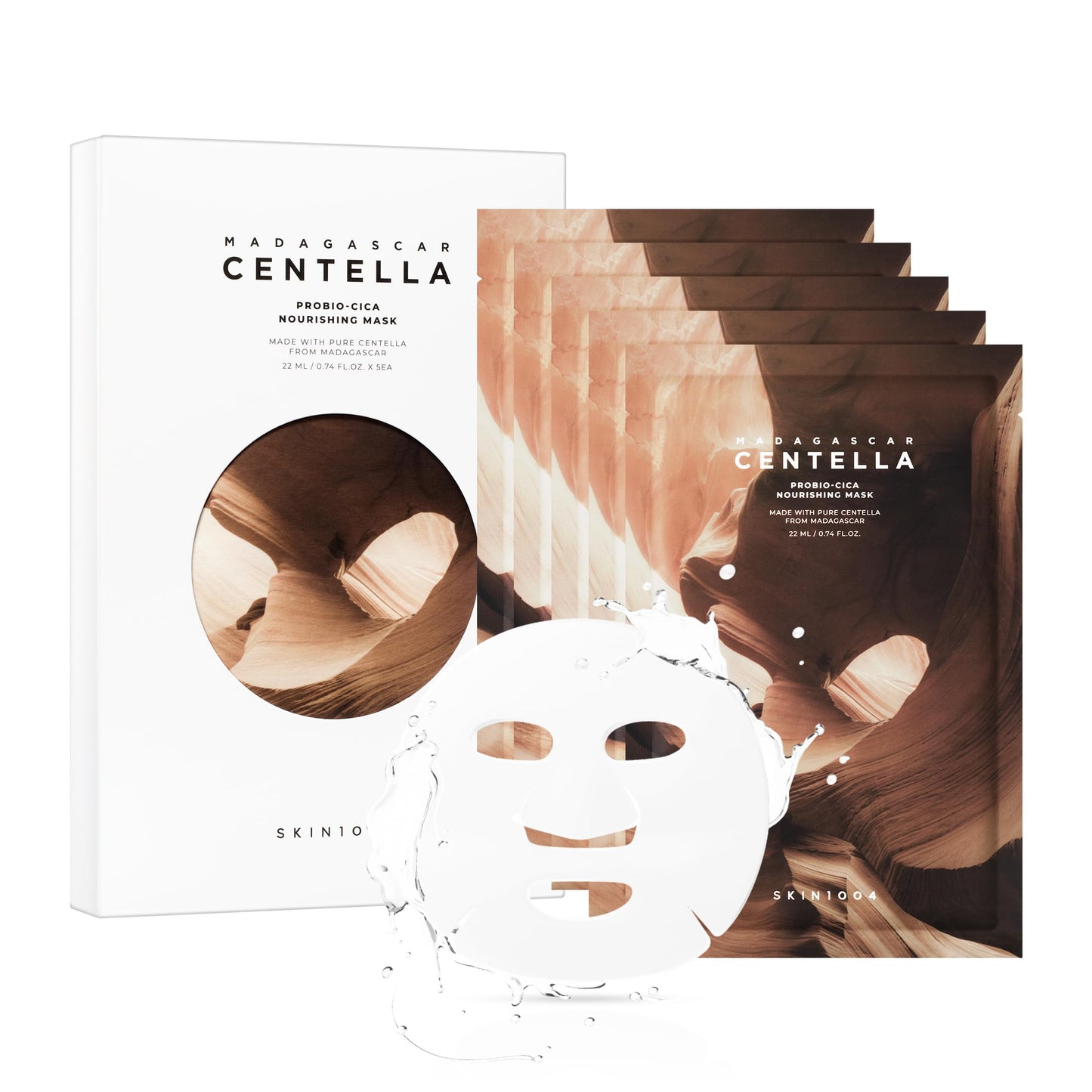 SKIN1004 Probio-Cica Nourishing Mask 23ml (5ea) | Fermented Centella, Ceramides & 9-Peptide Complex