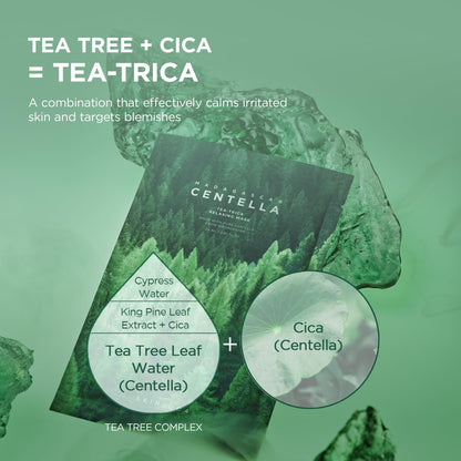 SKIN1004 Tea-Trica Relaxing Mask (5ea) | Pore-Clarifying Sheet Mask