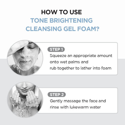 SKIN1004 Tone Glowing Cleansing Gel Foam 125ml – Makeup Remover & Hydrating Face Cleanser