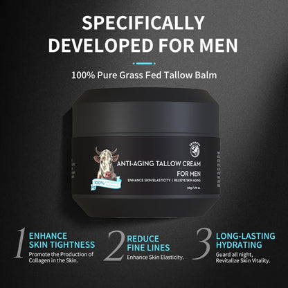 SKINARVE Beef Tallow Balm for Men – Hydrating Wrinkle Defense