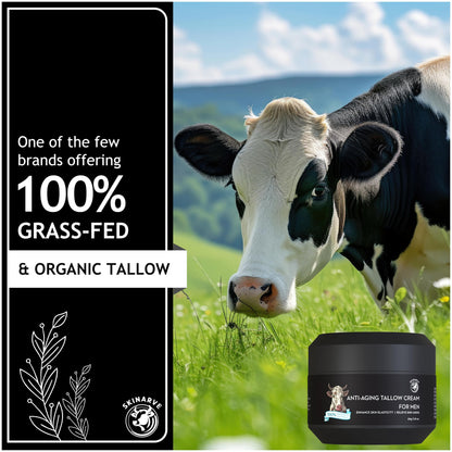 SKINARVE Beef Tallow Balm for Men – Hydrating Wrinkle Defense