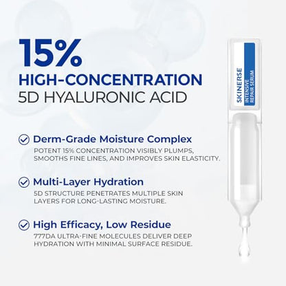 SKINERSE Intensive Repair Serum — 15% Hyaluronic Acid for Sensitive Skin