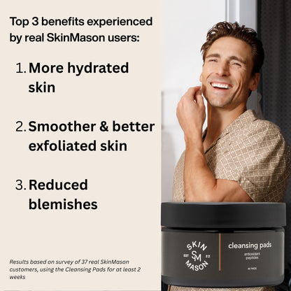 SkinMason Daily Exfoliating Pads – Cleansing, Hydration & MasonPeptide1