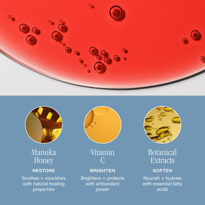 SKINN Luminous Lip Oil Crimson – Ultra-Light Gloss with Vitamin C & Manuka Honey