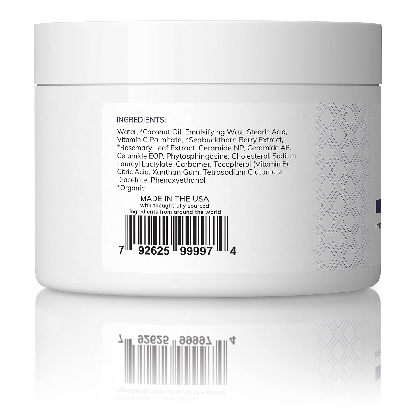 SKINTENSIVE Body Butter with Sea Buckthorn - Organic Coconut Oil, 8 oz