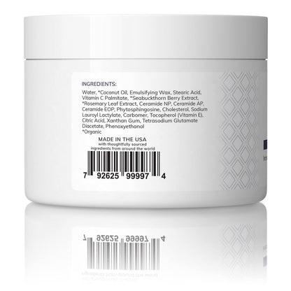 SKINTENSIVE Body Butter with Sea Buckthorn - Organic Coconut Oil, 8 oz