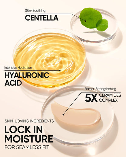 SKINTIFIC Cushion Foundation | Full Coverage, Weightless Feel, Satin Glow | Sweatproof & Waterproof