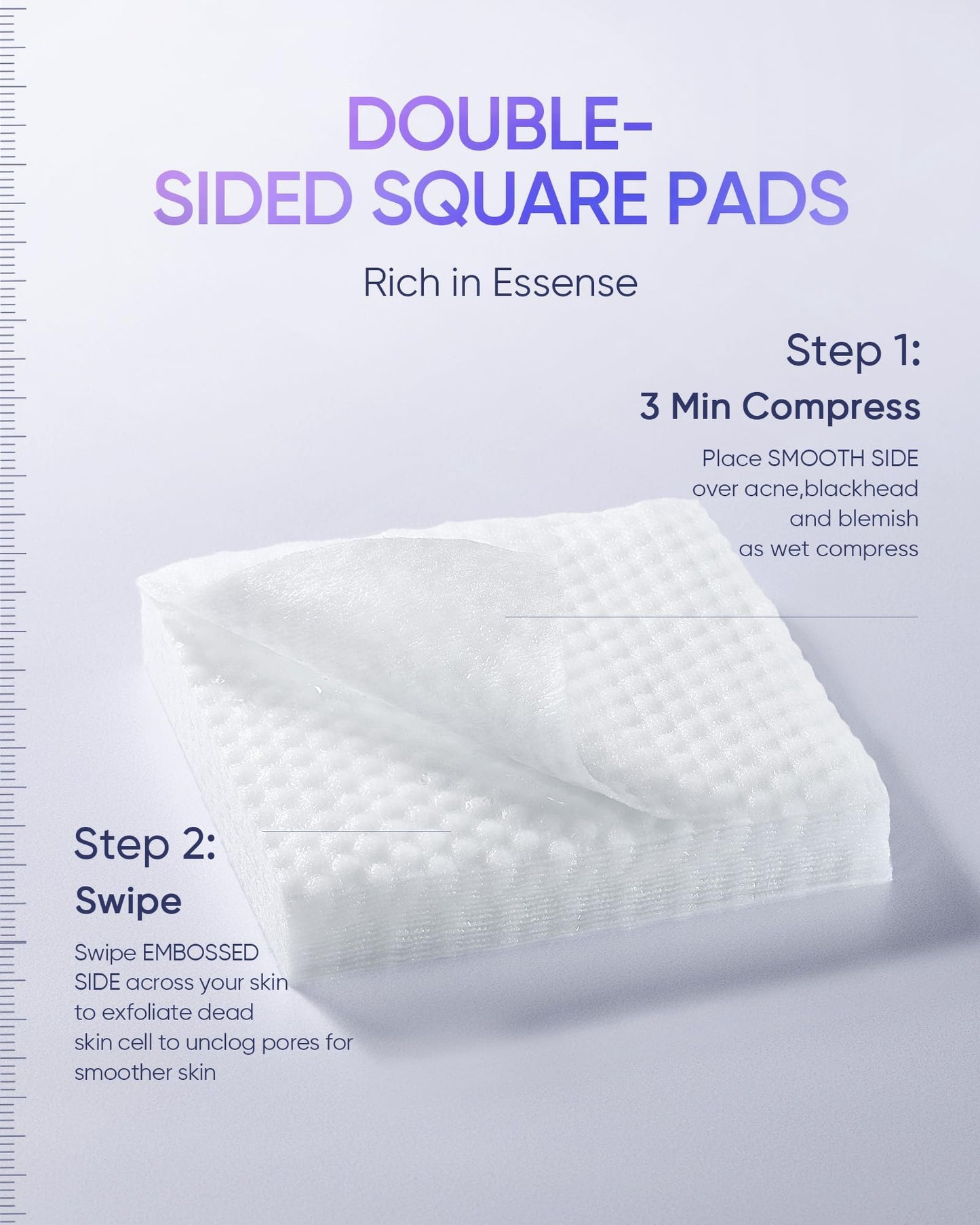 SKINTIFIC Gentle Exfoliating Pads – AHA/BHA/PHA & Niacinamide for Sensitive & Acne-Prone Skin