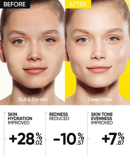 SKINTIFIC Radiance Booster Serum Spray – Hydrating Face Mist with Bifida Ferment & Squalane