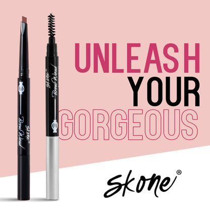 Skone Brow Wand Original: Waterproof Dual-Sided Eyebrow Pencil in Cinnamon for Redheads