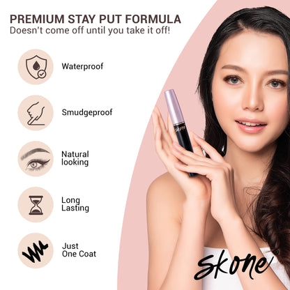 Skone Luxe Waterproof Mascara – Insanely Intense Black, Smudge-Proof & Long-Lasting