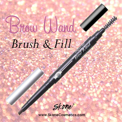 Skone Brow Wand Pencil with Brush – Creamy Chai for Gray Hair, Waterproof