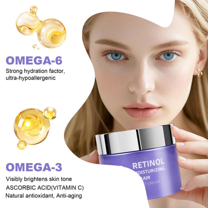SKSOYT Retinol & Hyaluronic Night Cream – Anti-Aging Moisturizer, 1.7 oz