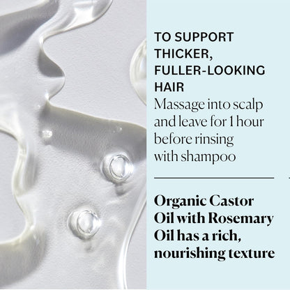 Sky Organics USDA Organic Castor Oil with Rosemary – Strengthening Oil for Scalp & Fuller-Looking Hair