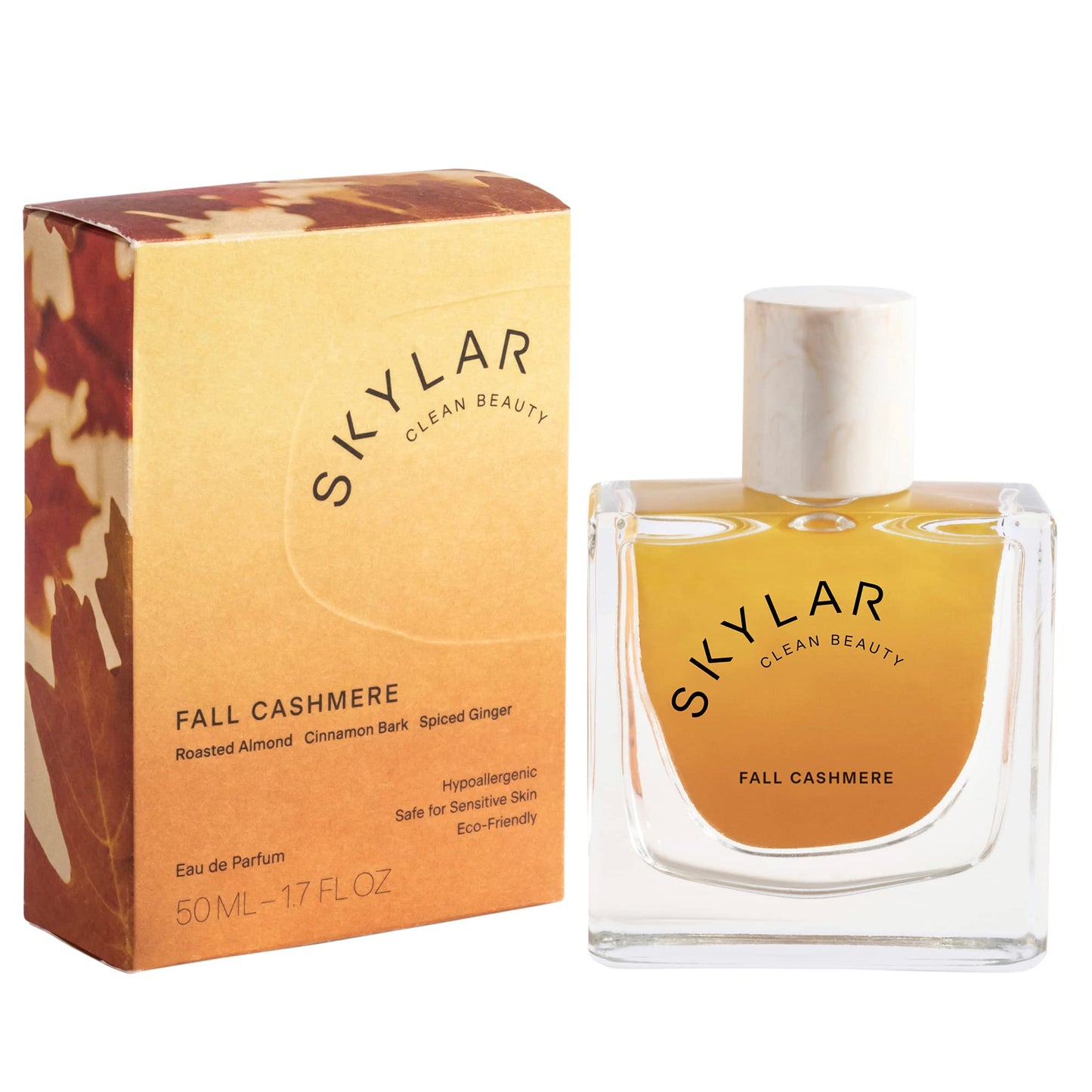 Skylar Fall Cashmere Eau de Parfum – Clean, Hypoallergenic & Vegan Spicy Gourmand (50 mL)