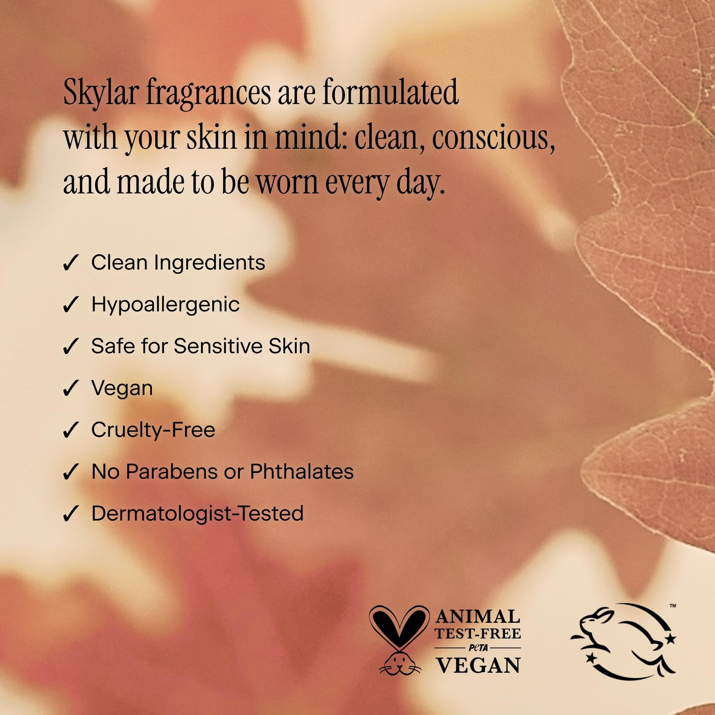 Skylar Fall Cashmere EDP – Hypoallergenic, Vegan, Clean Scent