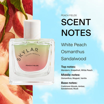Skylar Peach Fields Eau de Parfum – Hypoallergenic, Clean & Vegan | 50 mL