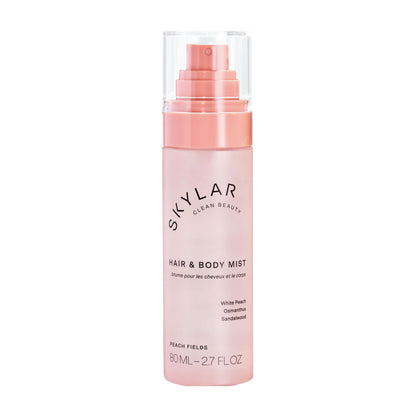 Skylar Peach Fields Hair & Body Mist – Hypoallergenic, Clean Fragrance | Vegan & Cruelty-Free | 80 ml