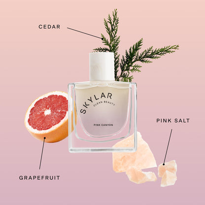 Skylar Pink Canyon Eau de Parfume – Hypoallergenic Woody Citrus Perfume for Sensitive Skin | 1.7 oz