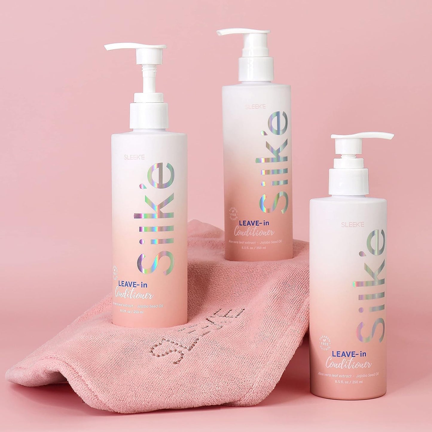 Sleek'e Silk'e Repair Leave-In Conditioner – Jojoba Oil & Aloe, All Hair Types, 250ml