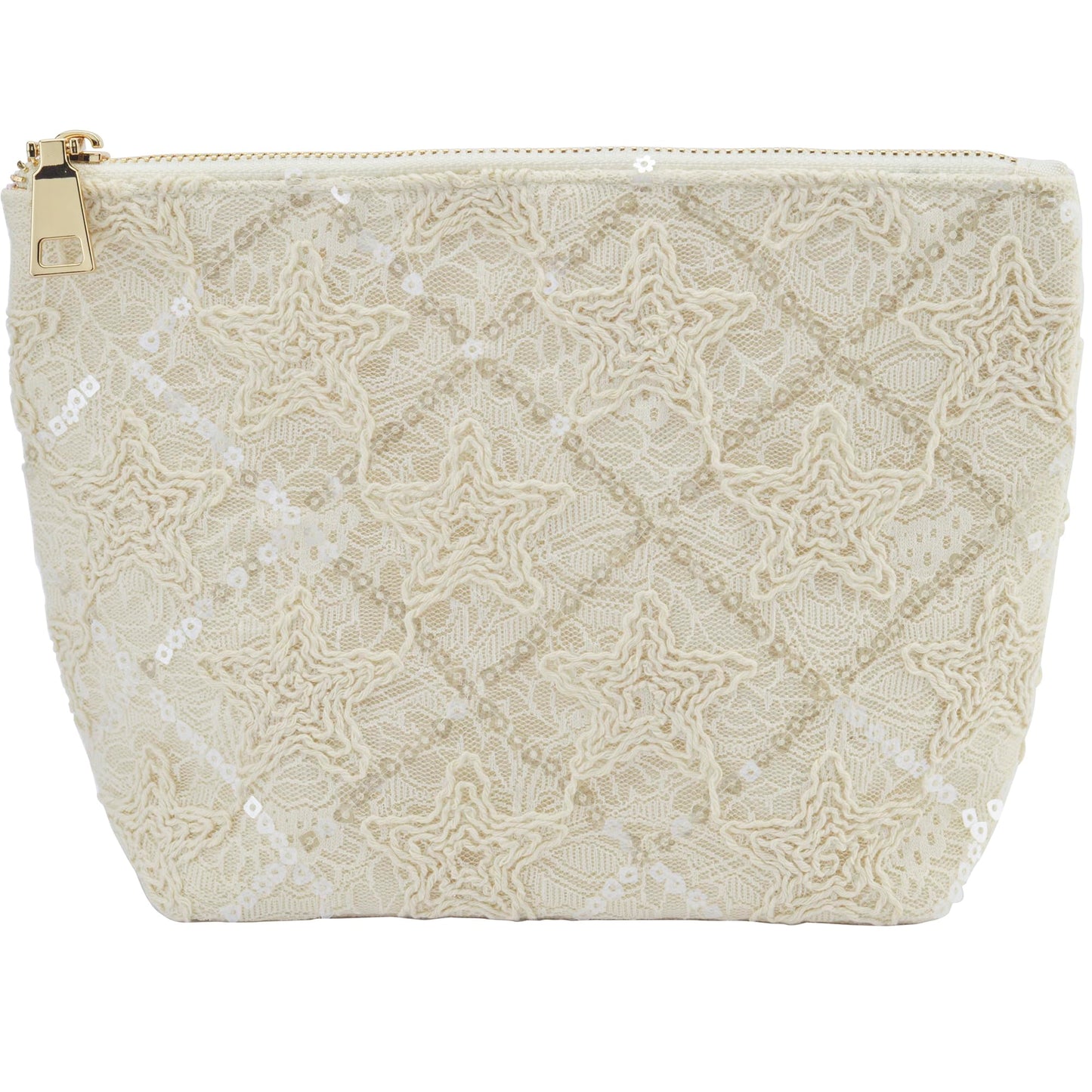 Sliimagetu Canvas Cosmetic Bag - Handmade Linen Makeup Pouch with Lace Embroidery | Large Capacity Boho Travel Organizer
