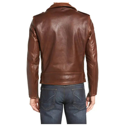 Men's Slim Fit Moto Leather Jacket – USA Style