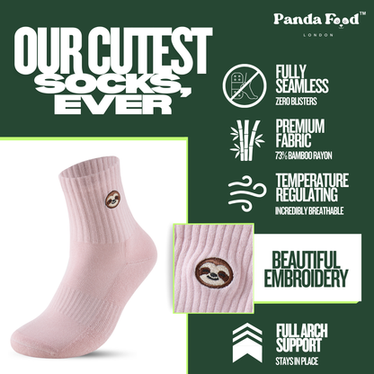 Bamboo Embroidered Animal Socks