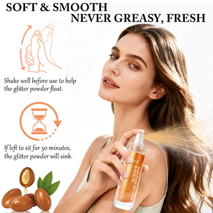 SLUJ Hair Perfume for Women – Argan Oil, Bronze Shimmer, Heat Protection