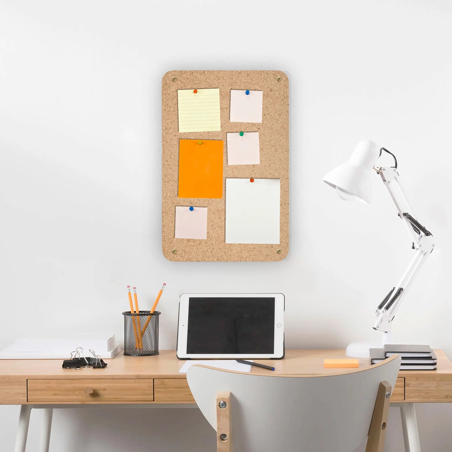 Small Cork Notice Board & Memo | Natural | 450 x 300 x 12 mm