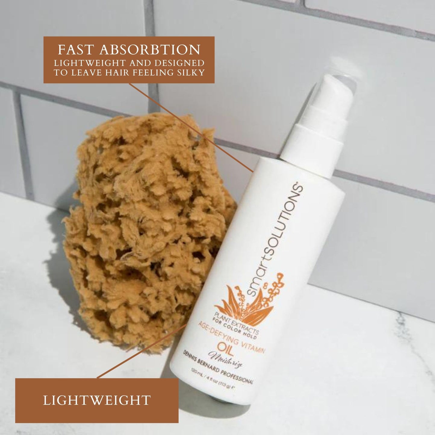 SMART SOLUTIONS Age Defying Vitamin Oil, 4oz | Lightweight Hydration & Detangling | Paraben Free