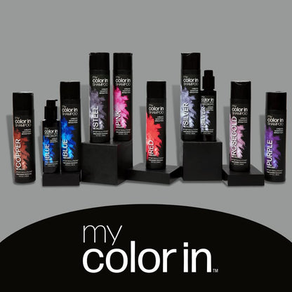 SMART SOLUTIONS My Color In Color Depositing Shampoo – Metallic Copper | Sulfate & Paraben Free, Made in USA, 8.5 fl oz