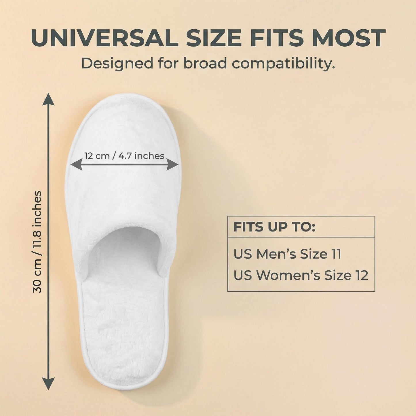 6/12 Pairs Disposable Slippers for Guests – SMDZME Unisex Bulk Spa Slippers, Non-Slip 8.5mm EVA Sole, Washable