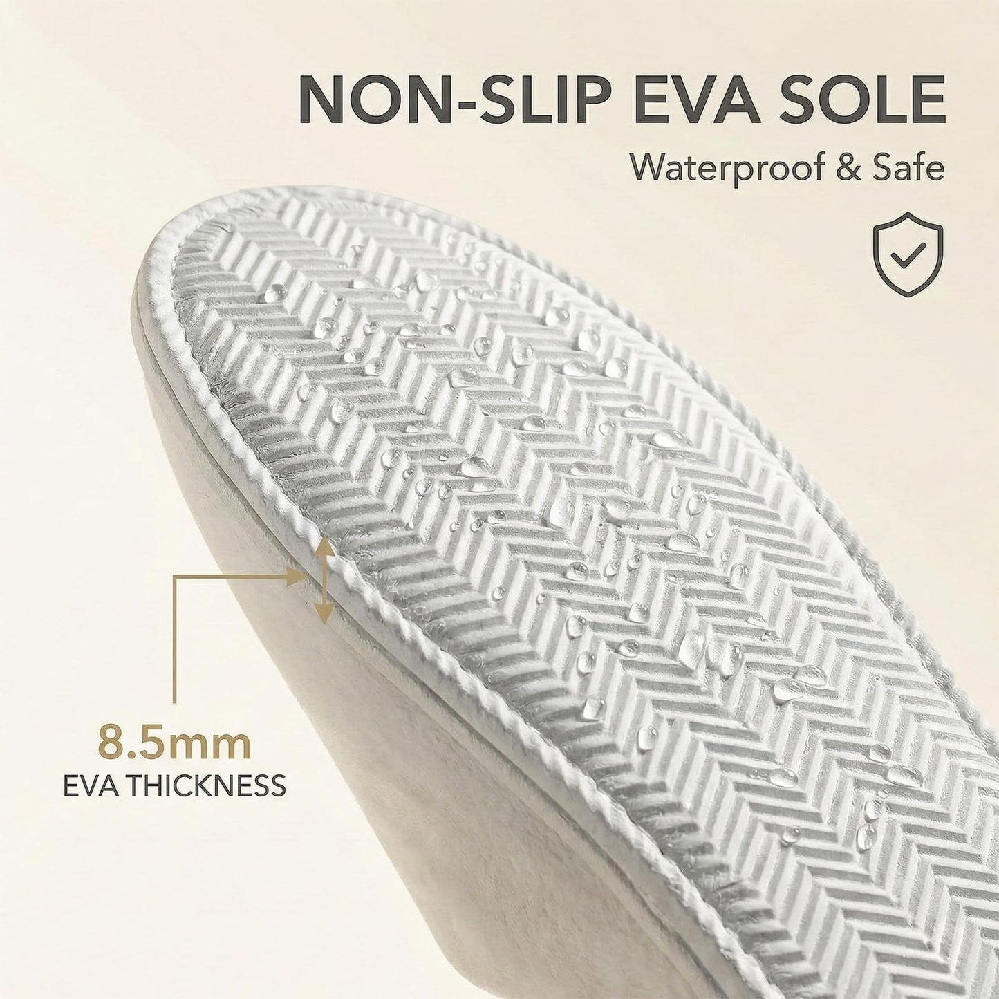 6/12 Pairs Disposable Slippers for Guests – SMDZME Unisex Bulk Spa Slippers, Non-Slip 8.5mm EVA Sole, Washable