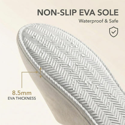 6/12 Pairs Disposable Slippers for Guests – SMDZME Unisex Bulk Spa Slippers, Non-Slip 8.5mm EVA Sole, Washable