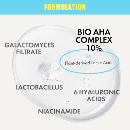 Smilebloom KKOCH Bio-AHA Clarity Boosting Serum 50ml – Fruit-Based Acids, Probiotics & Niacinamide