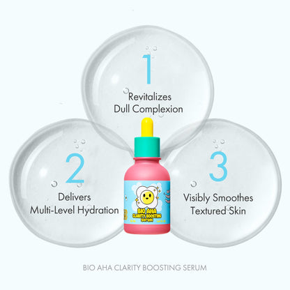 Smilebloom KKOCH Bio-AHA Clarity Boosting Serum 50ml – Fruit-Based Acids, Probiotics & Niacinamide