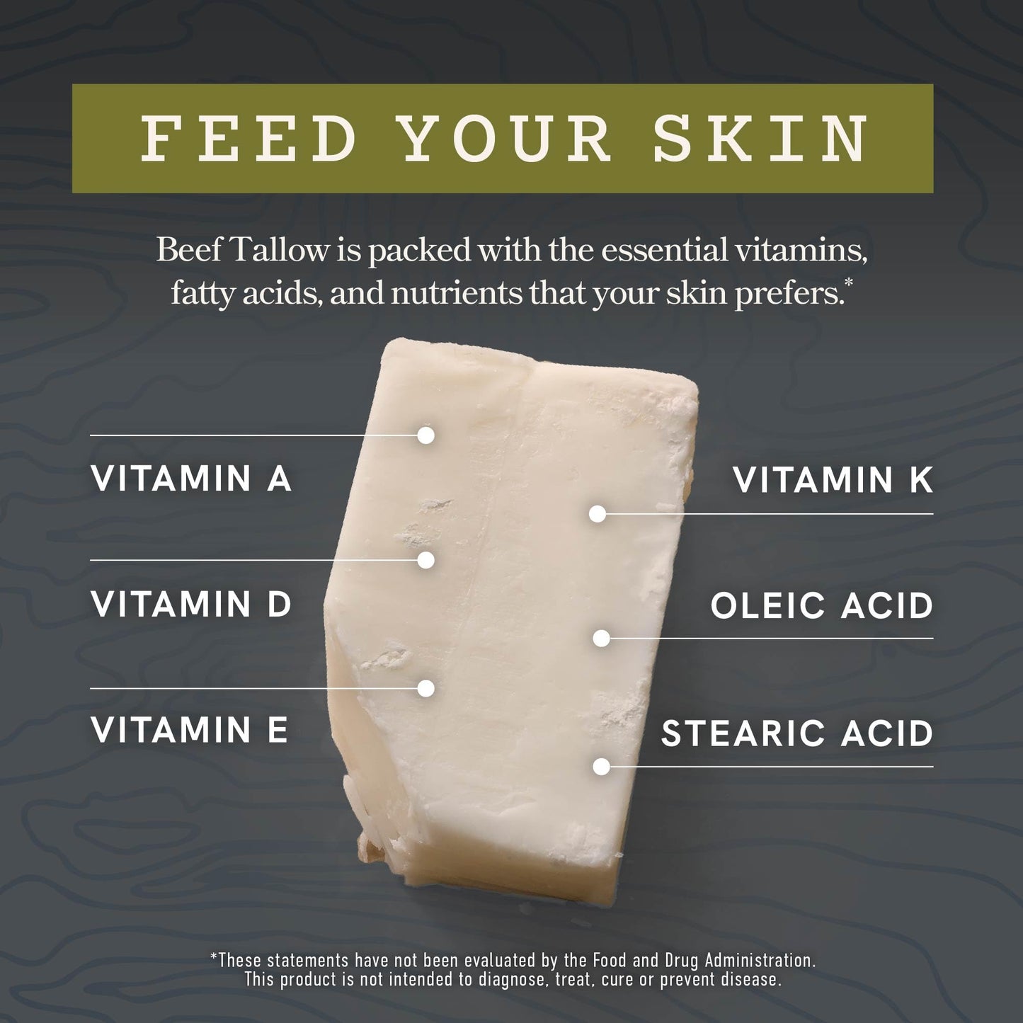 SMNutrition Beef Tallow Balm for Men – Unscented, Grass-Fed & Cruelty-Free Face & Body Moisturizer | 2 oz