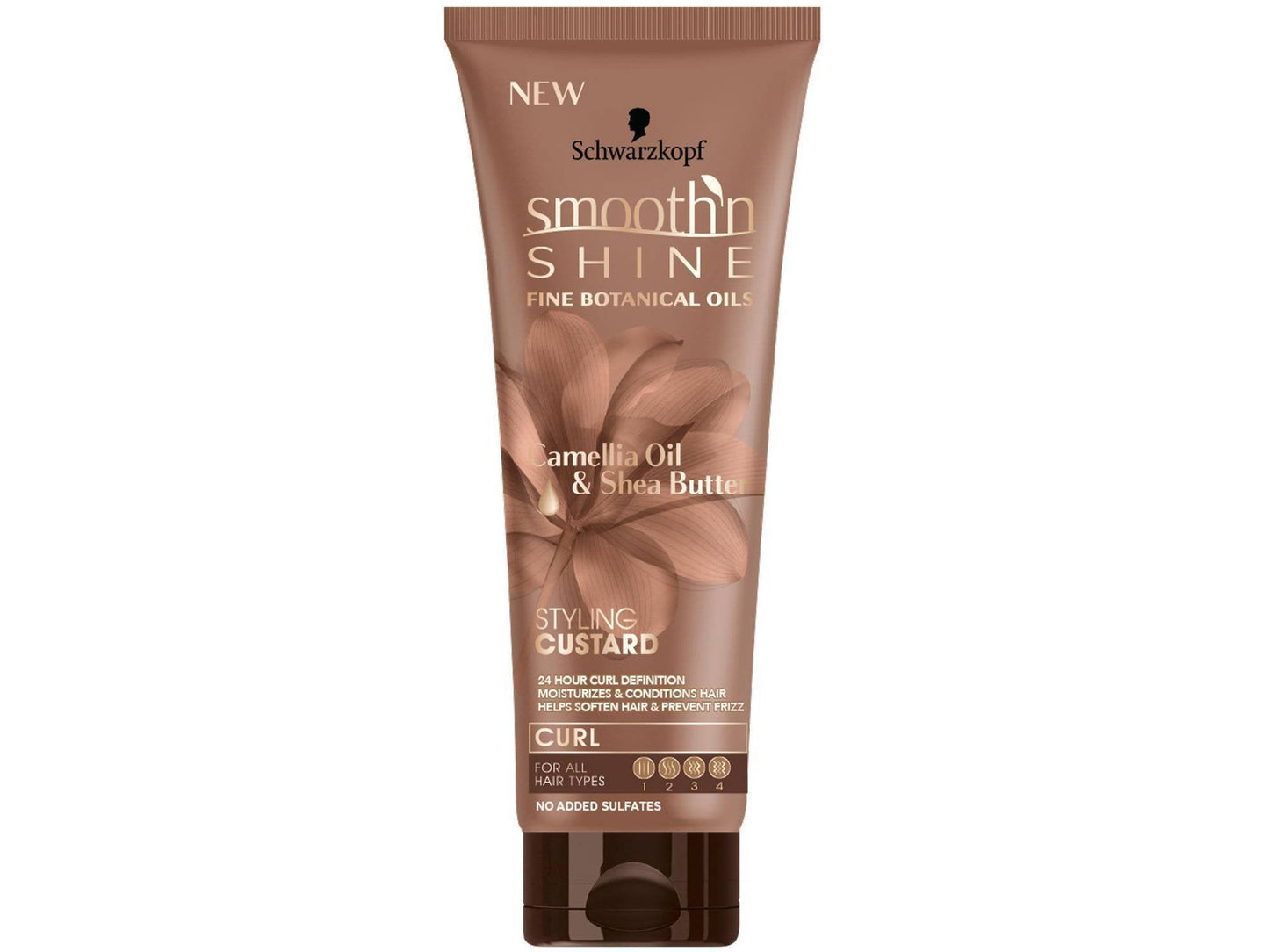 Smooth N Shine Curl Styling Custard, 8.5 oz - Frizz Control & 24-Hour Curl Definition