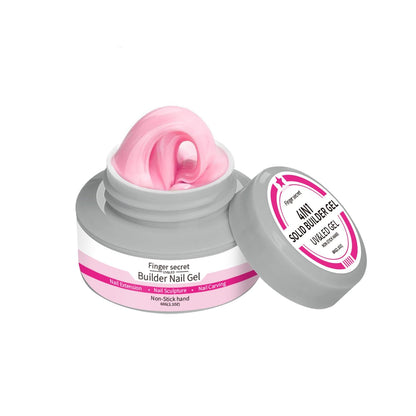 SMSMYXF Non-Stick Solid Builder Gel for Nails – 8oz Clear, Pink, Nude