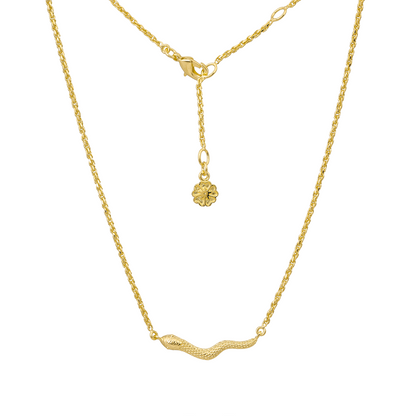 Medusa Reversible Gold Necklace