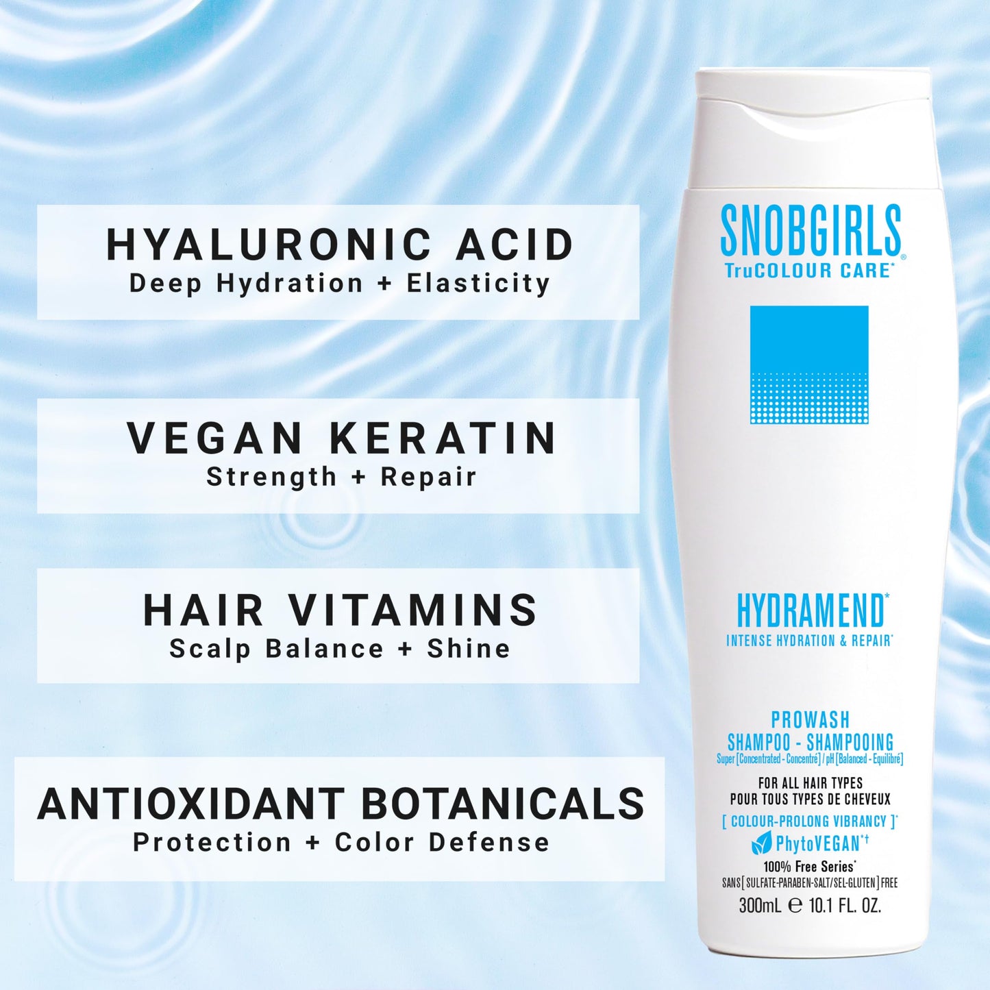SNOB GIRLS Hydramend Shampoo for Color-Treated Hair – Hydrate, Repair & Color Care | Vegan Formula