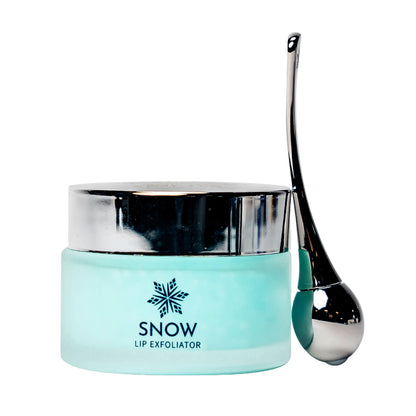 SNOW Lip Scrub Exfoliator - Lavender Mint with Jojoba Oil + Dual Applicator