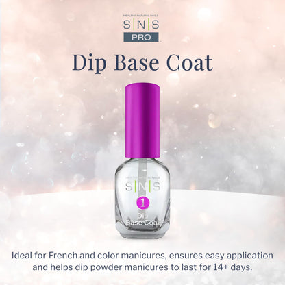 SNS Dip Base Coat for Dip Powder Nails – Long-Lasting, Low Odor, No UV Lamp