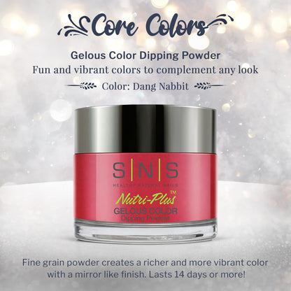SNS Nail Dip Powder Dang Nabbit Red – Long-Lasting, Low-Odor, No UV Lamp